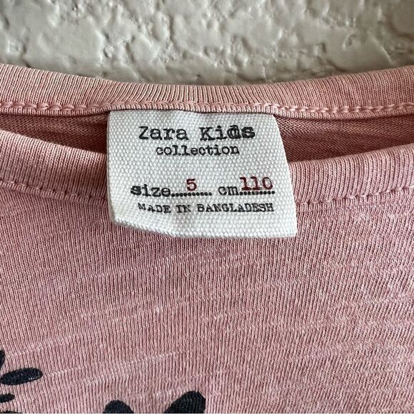 Zara and Gap set of two Cotton Long Sleeve Shirts Girl 5 years Old - Picture 3 of 10